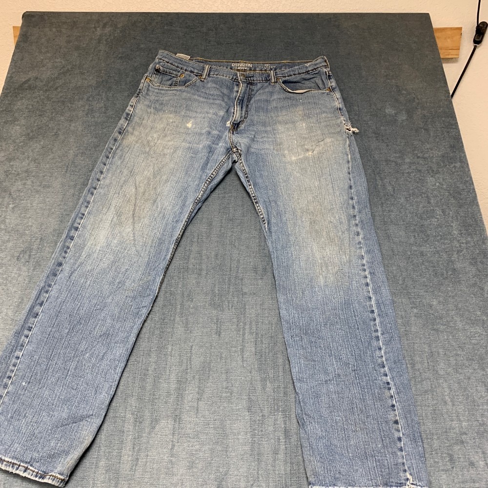Denizen From Levi's 285 Straight Jeans Men 38x34 Blue Denim Relaxed Fit 5 Pocket